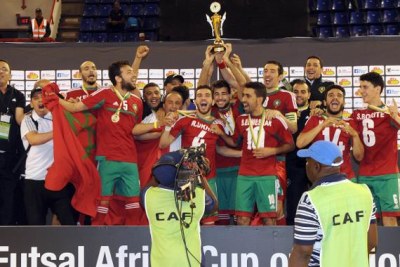 Le Maroc a remporté la CAN de futsal en battant en finale l'Egypte, 3-2.