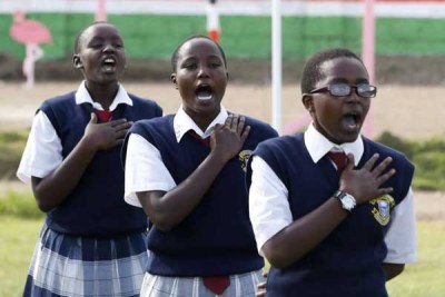 Kirobon Girls High School students rehearse songs for Madaraka Day celebrations at Afraha Stadium, Nakuru. Performances featuring traditional music and folk dances will be some of the highlights during the festivities.
