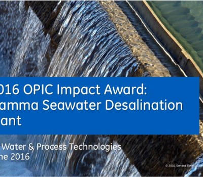2016 OPIC Impact Award: Hamma Seawater Desalination Plant | Algeria