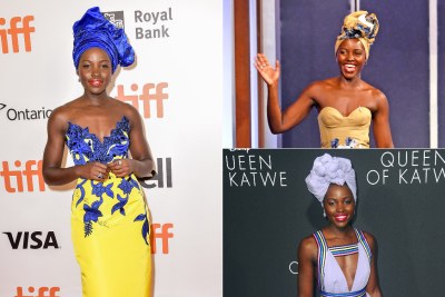 Lupita Nyong'o and her headwrap game.