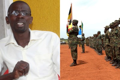 Hoima Missile Fabricator Anatoli Kiiza and  Uganda People's Defence Forces (UPDF).
