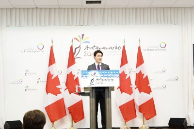 La conférence de presse de Justin TRUDEAU, Premier ministre canadien, a draîné du monde
