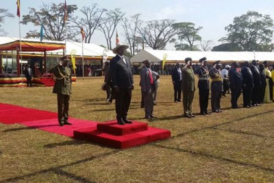 Museveni during the celebrations.