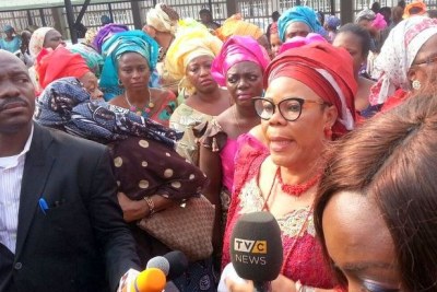 Women group storms court to protest Patience Jonathan's 'harassment'