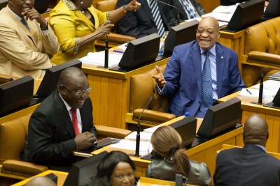 President Jacob Zuma in Parliament (file photo).