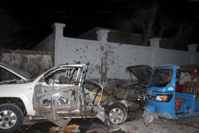 La scène d’un attentat à la bombe à Mogadiscio, en Somalie. (archives)