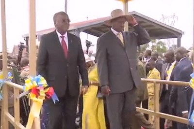President Yoweri Museveni and his Tanzania counterpart John Pombe Magufuli