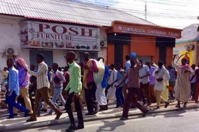 Somalis hold anti Trump Demos