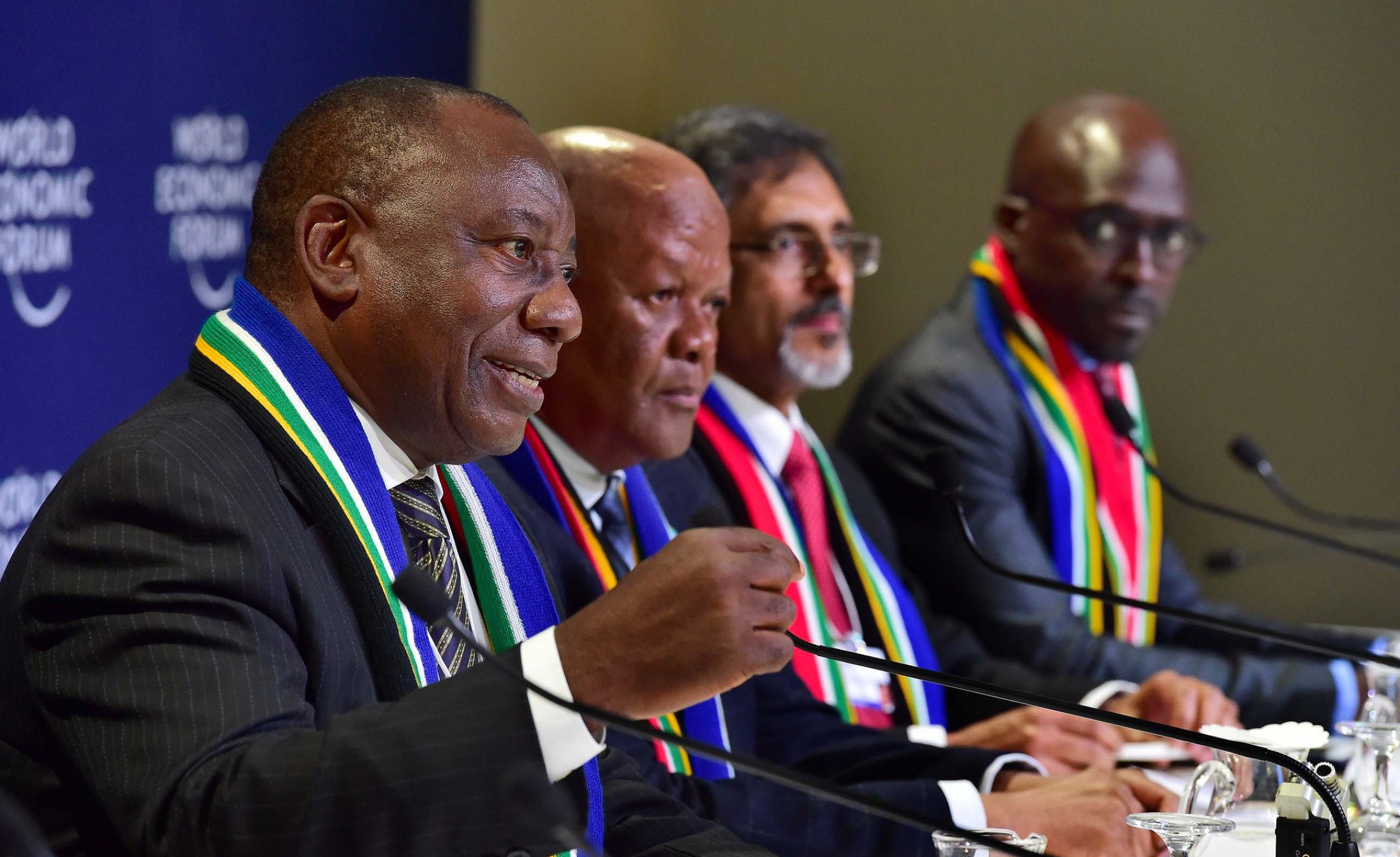 South Africa Deputy President Cyril Ramaphosa Declares World Economic