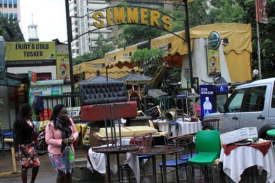 Popular Simmers Bar and Restaurant, Nairobi, after it was closed on March 2, 2018.