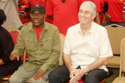 Cuban Ambassador Nelson Pages Vila and Socialist Party leader Fred M'membe.