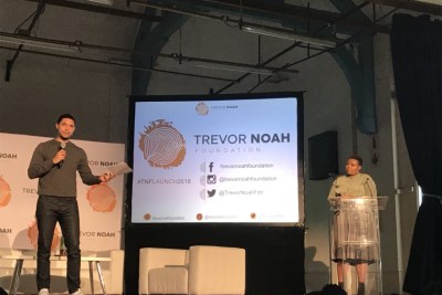 Trevor Noah launches foundation in Johannesburg.