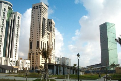 Tripoli's central business district in 2012.