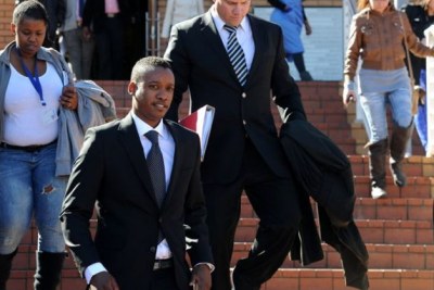 Former president Jacob Zuma's son Duduzane leaves the Randburg Magistrate's Court (file photo).