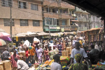 Market in Lagos.