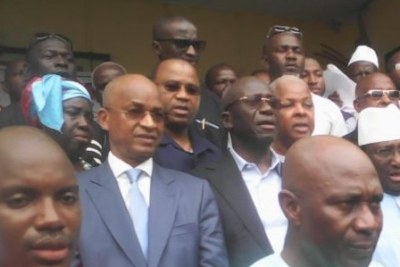 Abdourahmane Sanoh, Sidya Touré, Cellou Dalein Diallo tous membres du Le Front National pour la Défense de la Constitution (FNDC)