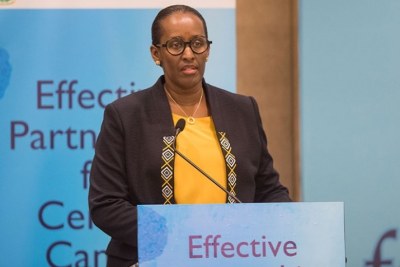 First Lady Jeannette Kagame has commended a new programme that will provide cervical cancer prevention to women aged between 30-49.