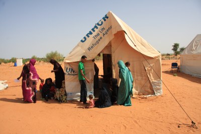 Malian refugees in Mauritania (file photo).