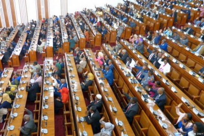 Parlement éthiopien en session.