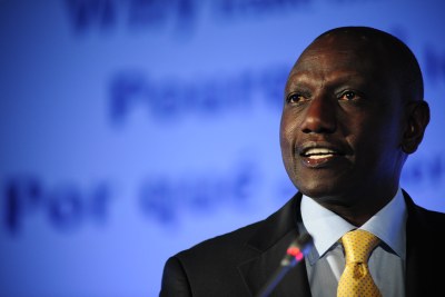 William Ruto lors du débat d'ouverture du Forum public de l'Organisation mondiale du commerce 2014 (photo d'illustration).