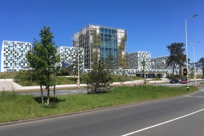 The International Criminal Court (ICC) building in The Hague in 2019.