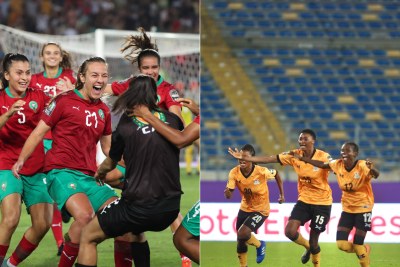 Qualification du Maroc et de la Zambie  lors de la coupe d'Afrique féminine.