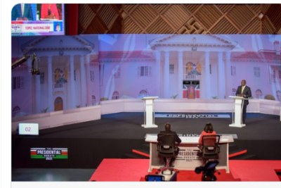 DP William Ruto at the presidential debate.