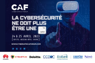 La troisième édition du Cyber Africa Forum (CAF) se tiendra au Sofitel Abidjan Hôtel Ivoire (Côte d'Ivoire) les 24 et 25 avril 2023. Placée sous le thème « Enjeux, acteurs et partenariats : quelles solutions pour sécuriser le numérique transformation de l'Afrique?
