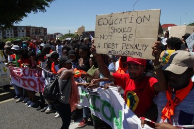 Fees Must Fall Protest, Cape Town (file photo).