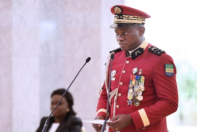Prestation de serment du General de Brigade Brice Clotaire Oligui Nguema, President de la Transition, le lundi 4 septembre 2023 à Libreville