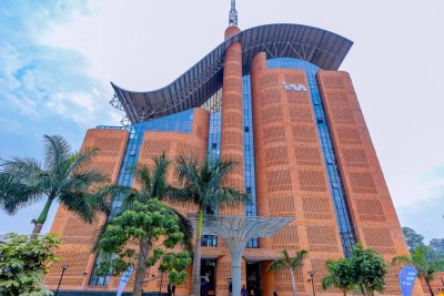 I&M Bank headquarters in Kigali, one of new green buildings in Rwanda.